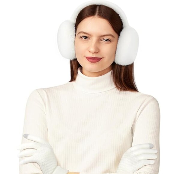 Winter Foldable Warm Ear Muffs + Gloves main image 5